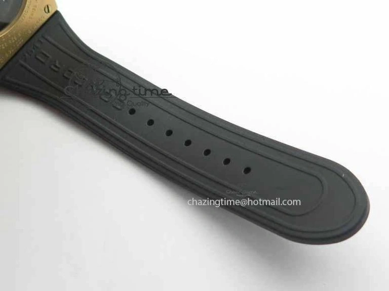 SunProtective C1 Chronograph RG H-Maker Black CF Dial On Black Rubber Strap A 6404