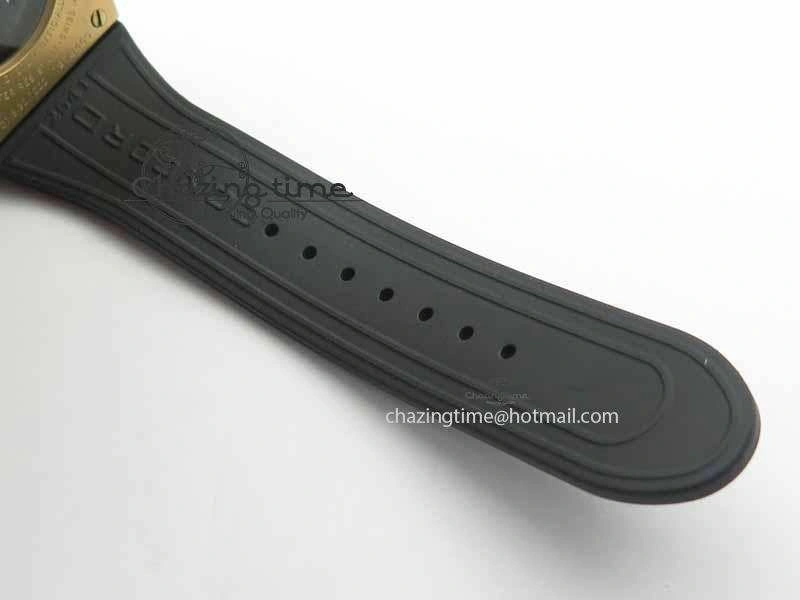 SunProtective C1 Chronograph RG H-Maker Black CF Dial On Black Rubber Strap A 6404
