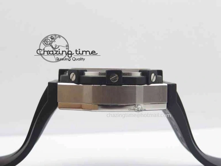 C1 Chronograph SS H-Maker Red CF Dial On Black Rubber Strap A Fashionable 6409