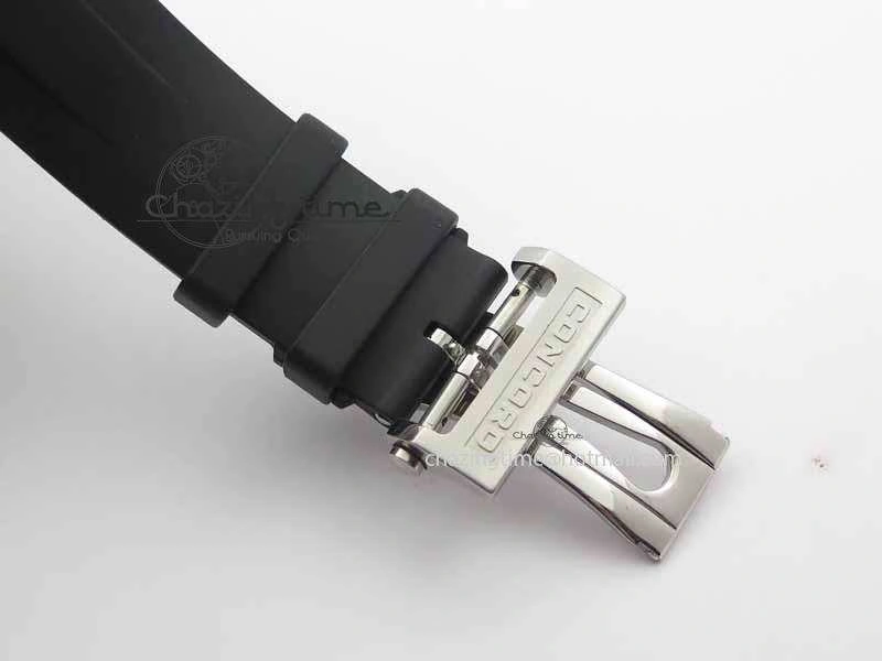 C1 Chronograph SS H-Maker Red CF Dial On Black Rubber Strap A Fashionable 6409