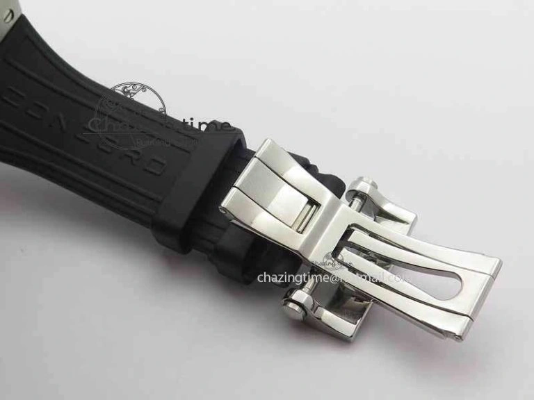 C1 Chronograph SS H-Maker Red CF Dial On Black Rubber Strap A Fashionable 6409