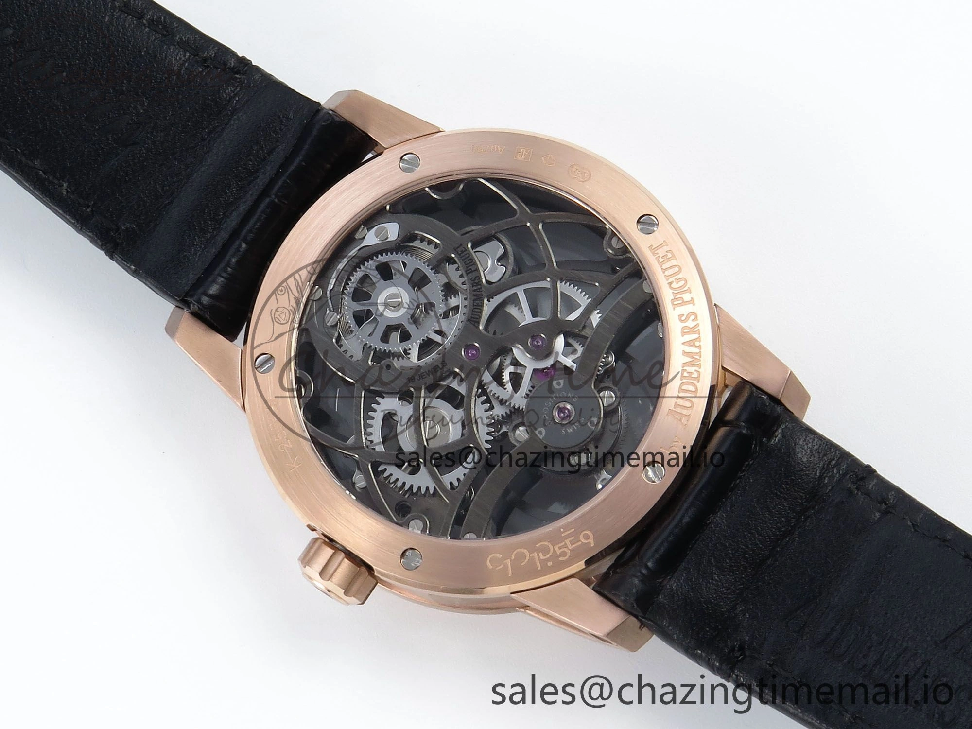 CODE 11.59 Tourbillon 26600 RG APPF Best Edition Black Dial on Black Leather Strap A Lightweight 4300