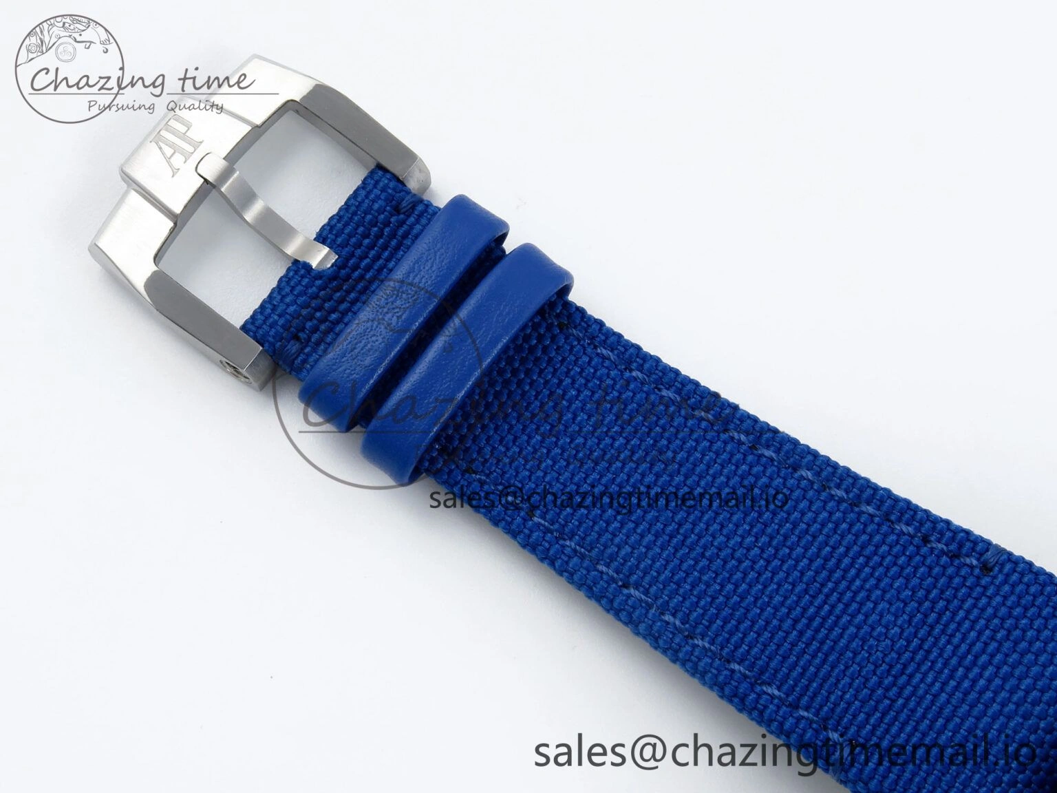 Efficient CODE 11.59 Tourbillon 26600 SS APPF Best Edition Blue Dial on Blue Nylon Strap A 4296
