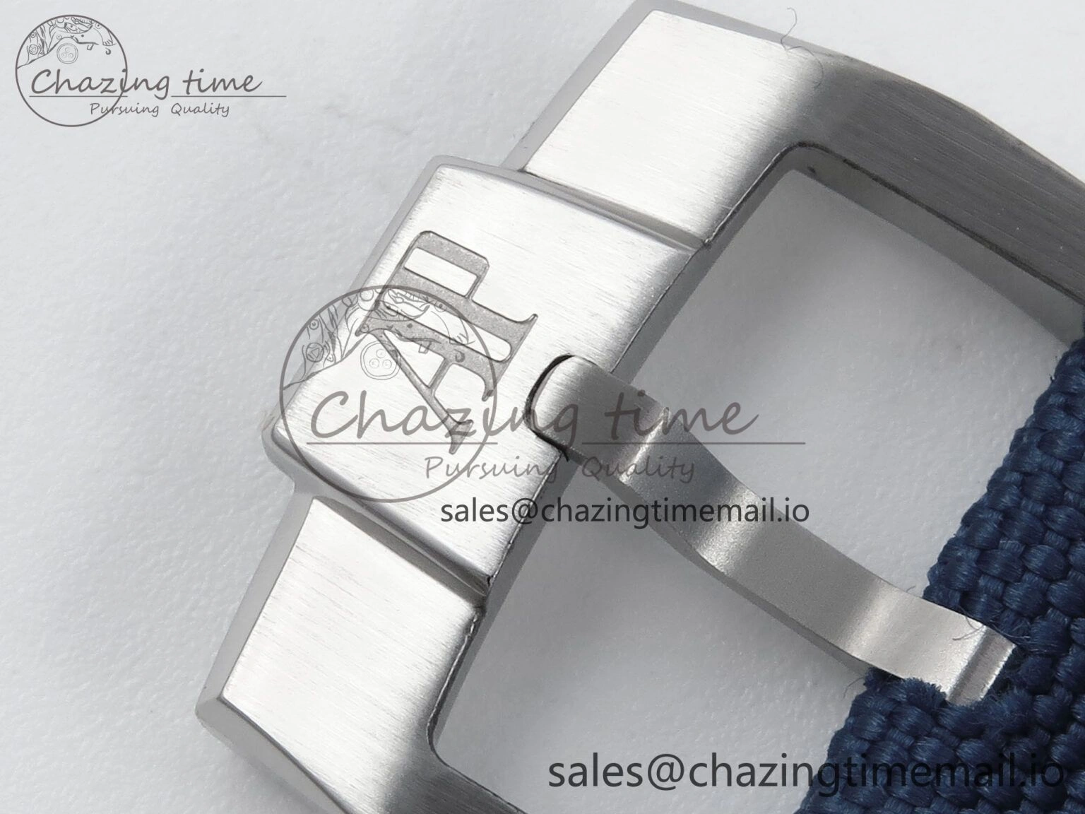 Efficient CODE 11.59 Tourbillon 26600 SS APPF Best Edition Blue Dial on Blue Nylon Strap A 4296