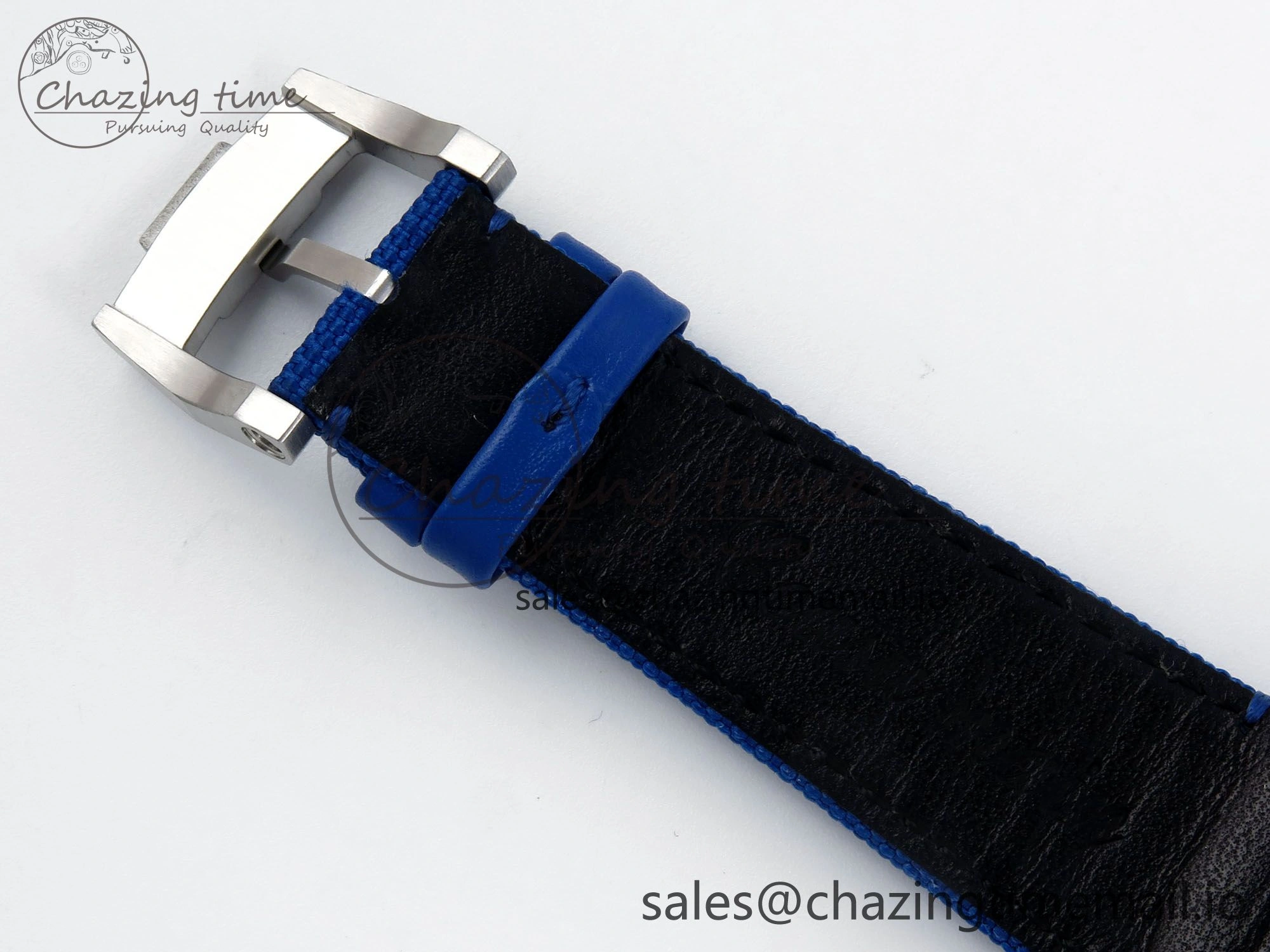 Efficient CODE 11.59 Tourbillon 26600 SS APPF Best Edition Blue Dial on Blue Nylon Strap A 4296