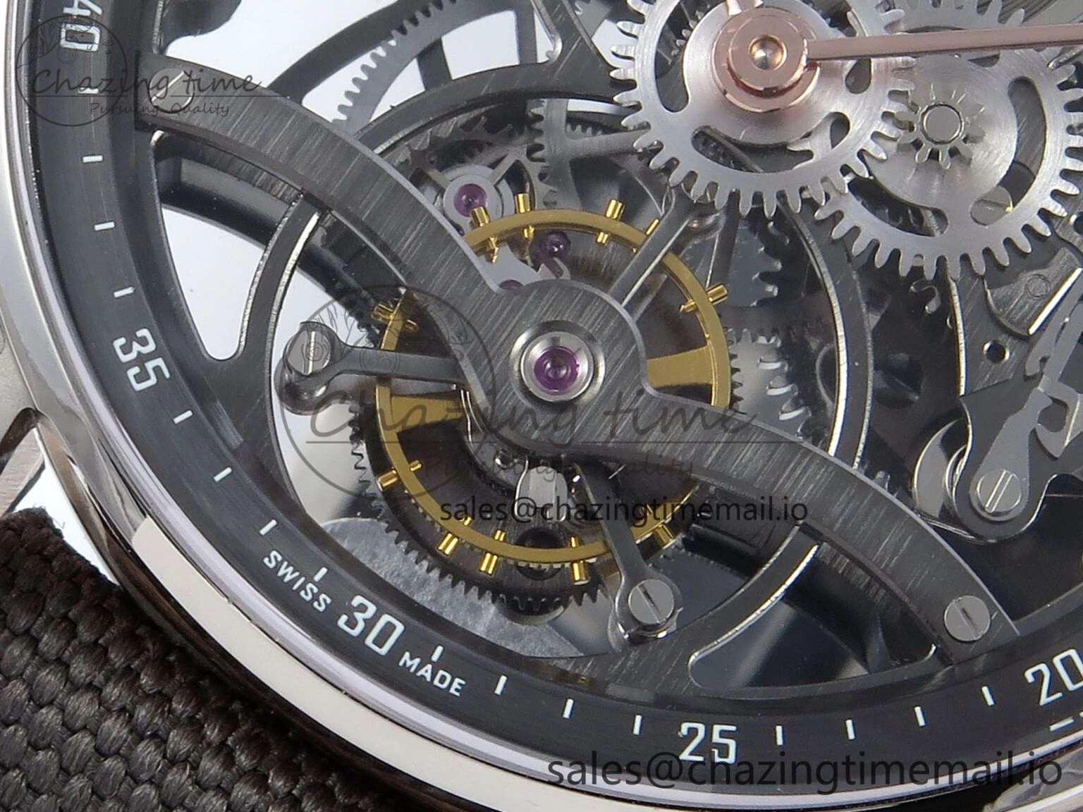 SmoothTexture CODE 11.59 Tourbillon 26600 SS APPF Best Edition Grey Dial on Grey Nylon Strap A 4302