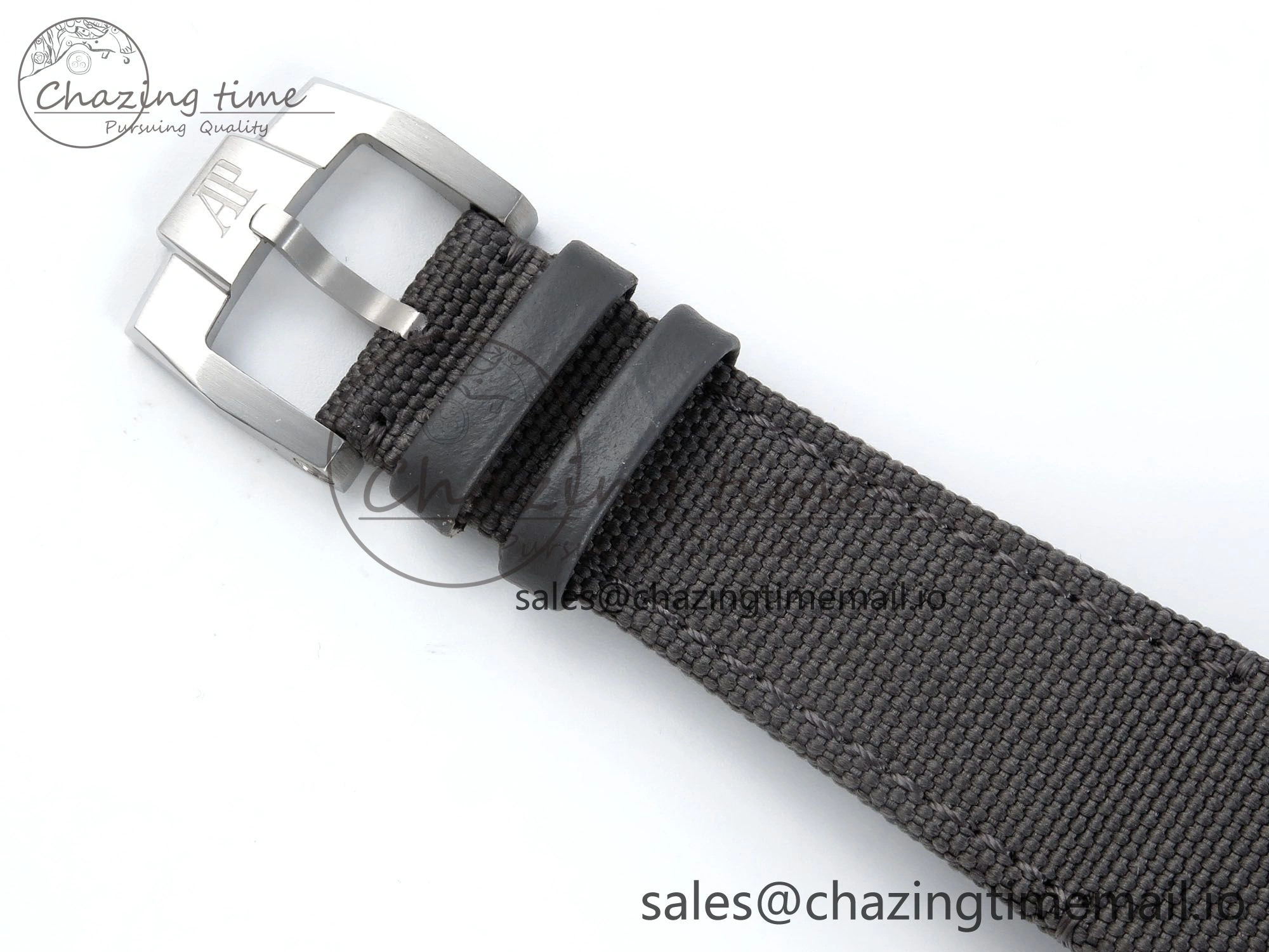 SmoothTexture CODE 11.59 Tourbillon 26600 SS APPF Best Edition Grey Dial on Grey Nylon Strap A 4302