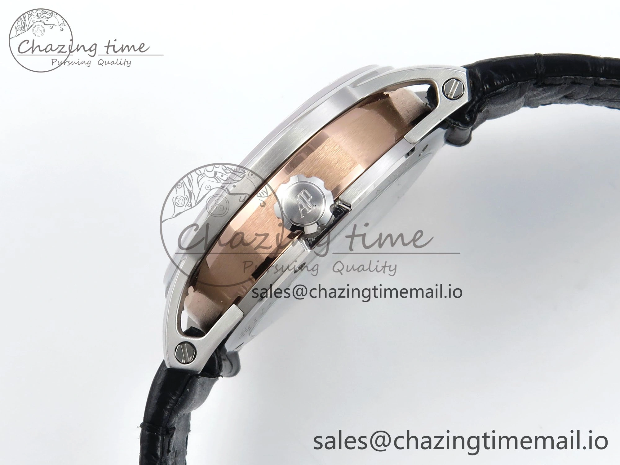 CODE 11.59 Tourbillon 26600 SS APPF Best Edition White Dial on Black Leather Strap A Fashionable 4301