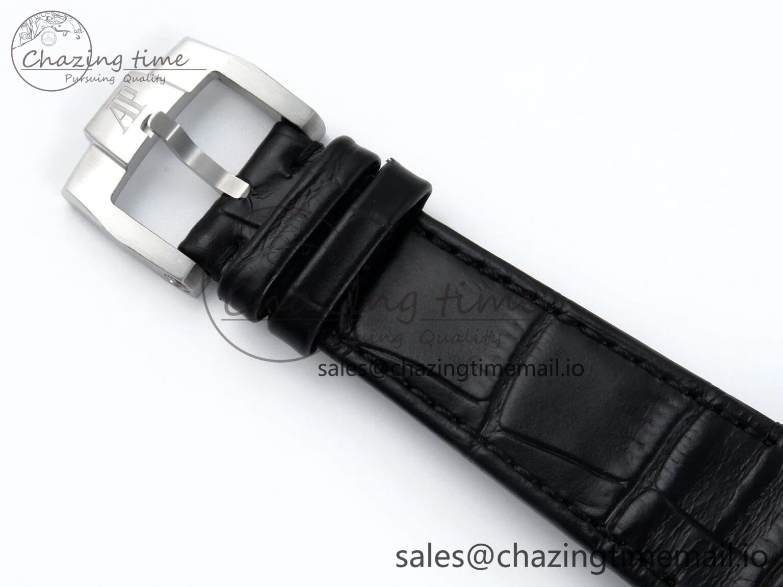 CODE 11.59 Tourbillon 26600 SS APPF Best Edition White Dial on Black Leather Strap A Fashionable 4301