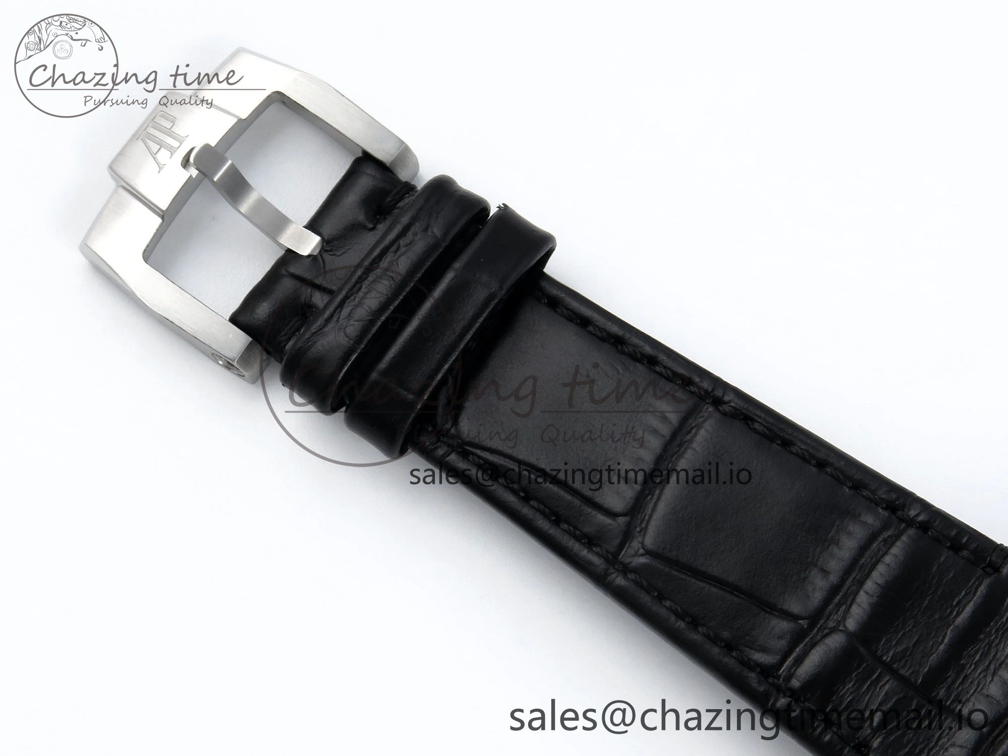 CODE 11.59 Tourbillon 26600 SS APPF Best Edition White Dial on Black Leather Strap A Fashionable 4301