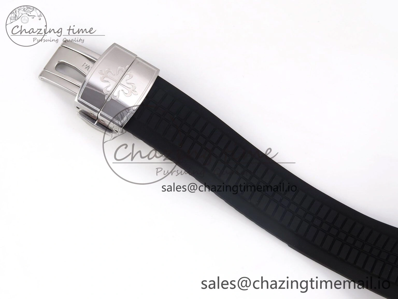 Original CUSTOM MODDED AQUANAUT 5167A SWF 1:1 Edition Gray Dial On Black Rubber Strap VSV324 Super Clone 10847