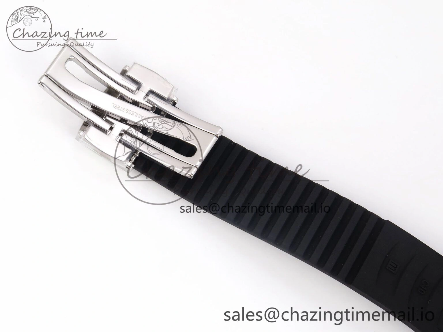Original CUSTOM MODDED AQUANAUT 5167A SWF 1:1 Edition Gray Dial On Black Rubber Strap VSV324 Super Clone 10847
