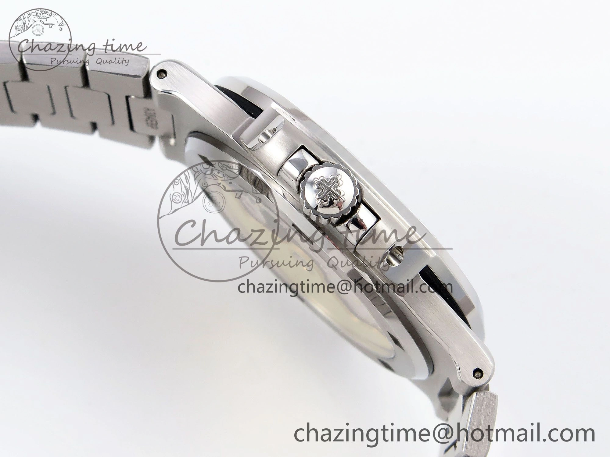 Modern CUSTOM MODDED NAUTILUS 5711 1300A-001 SWF 1:1 Edition Diamond Bezel Green Dial On SS Bracelet PPM324 Super Clone 10852