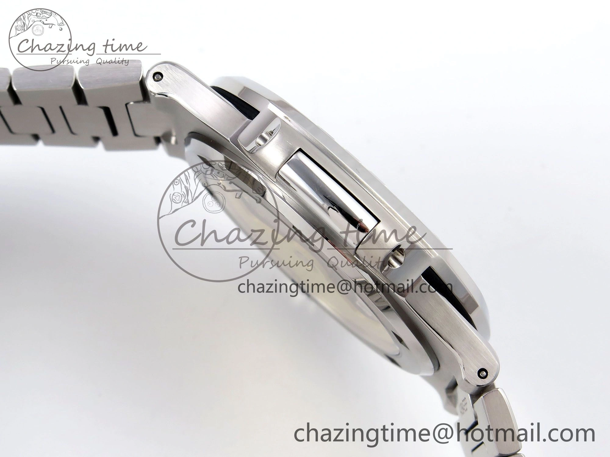 Modern CUSTOM MODDED NAUTILUS 5711 1300A-001 SWF 1:1 Edition Diamond Bezel Green Dial On SS Bracelet PPM324 Super Clone 10852