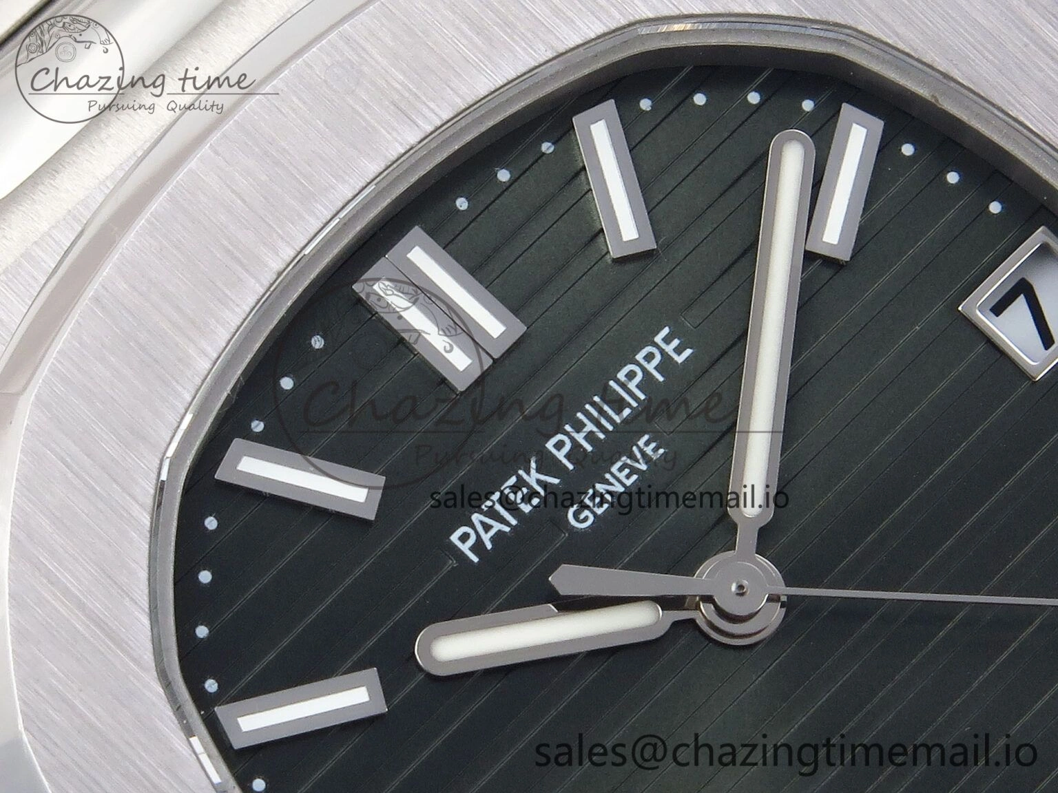 CUSTOM MODDED NAUTILUS 5711 1300A-001 SWF 1:1 Edition Green Dial On SS Bracelet PPM324 Super Clone ModernLook 8718