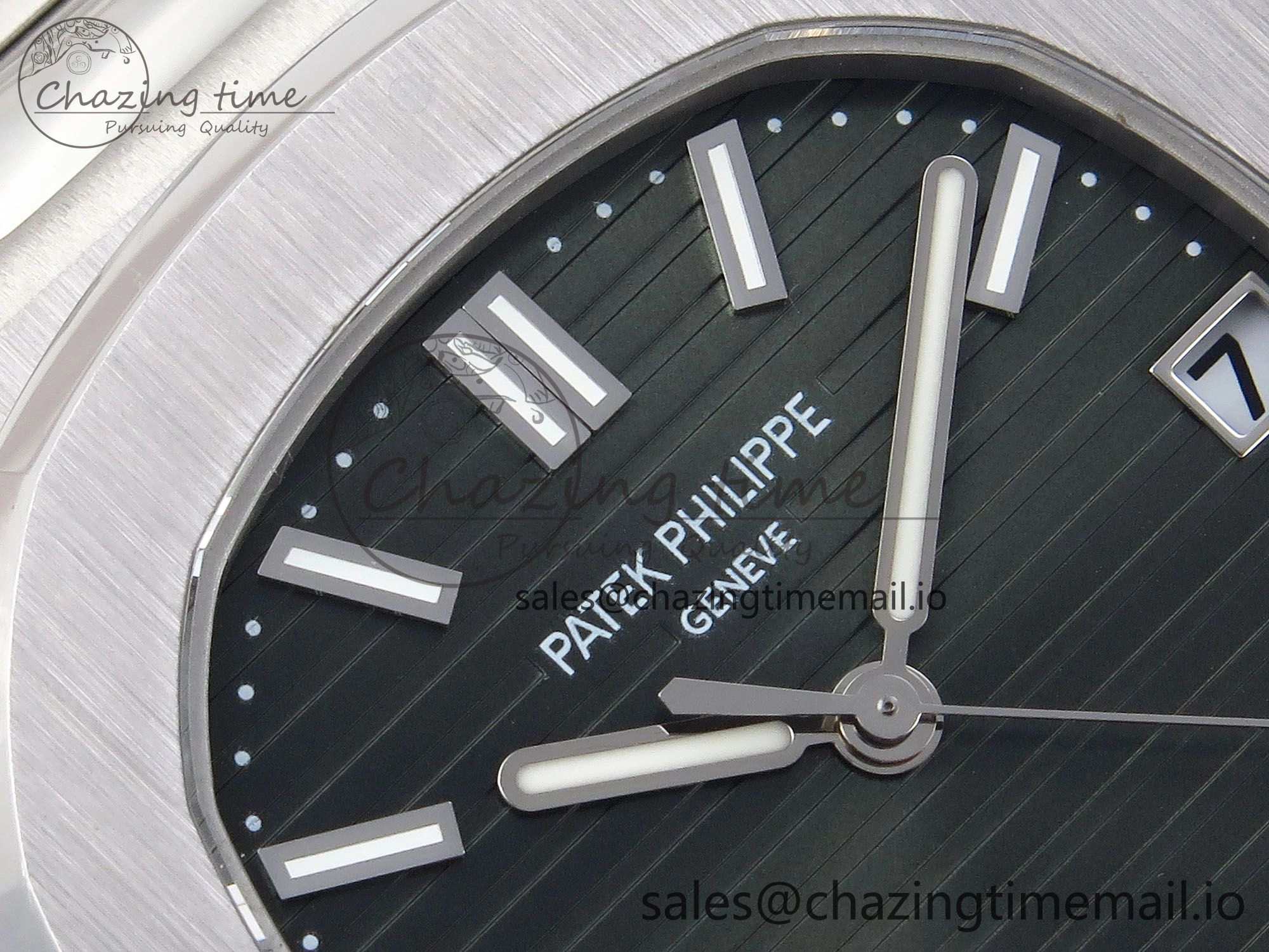 CUSTOM MODDED NAUTILUS 5711 1300A-001 SWF 1:1 Edition Green Dial On SS Bracelet PPM324 Super Clone ModernLook 8718