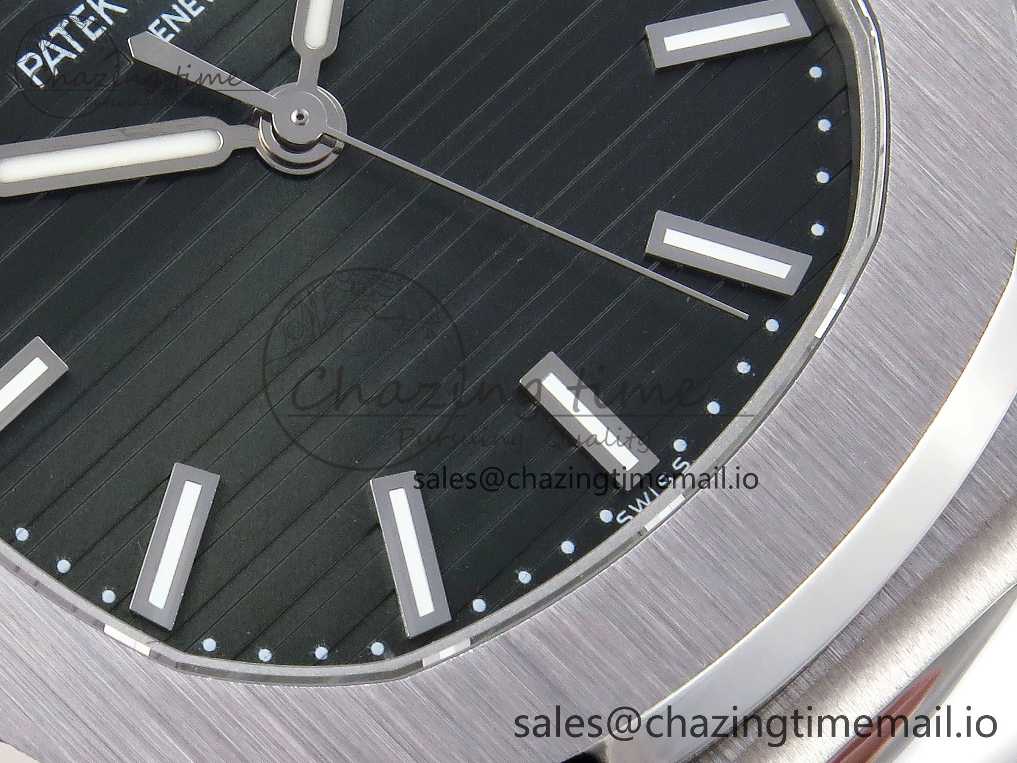 CUSTOM MODDED NAUTILUS 5711 1300A-001 SWF 1:1 Edition Green Dial On SS Bracelet PPM324 Super Clone ModernLook 8718