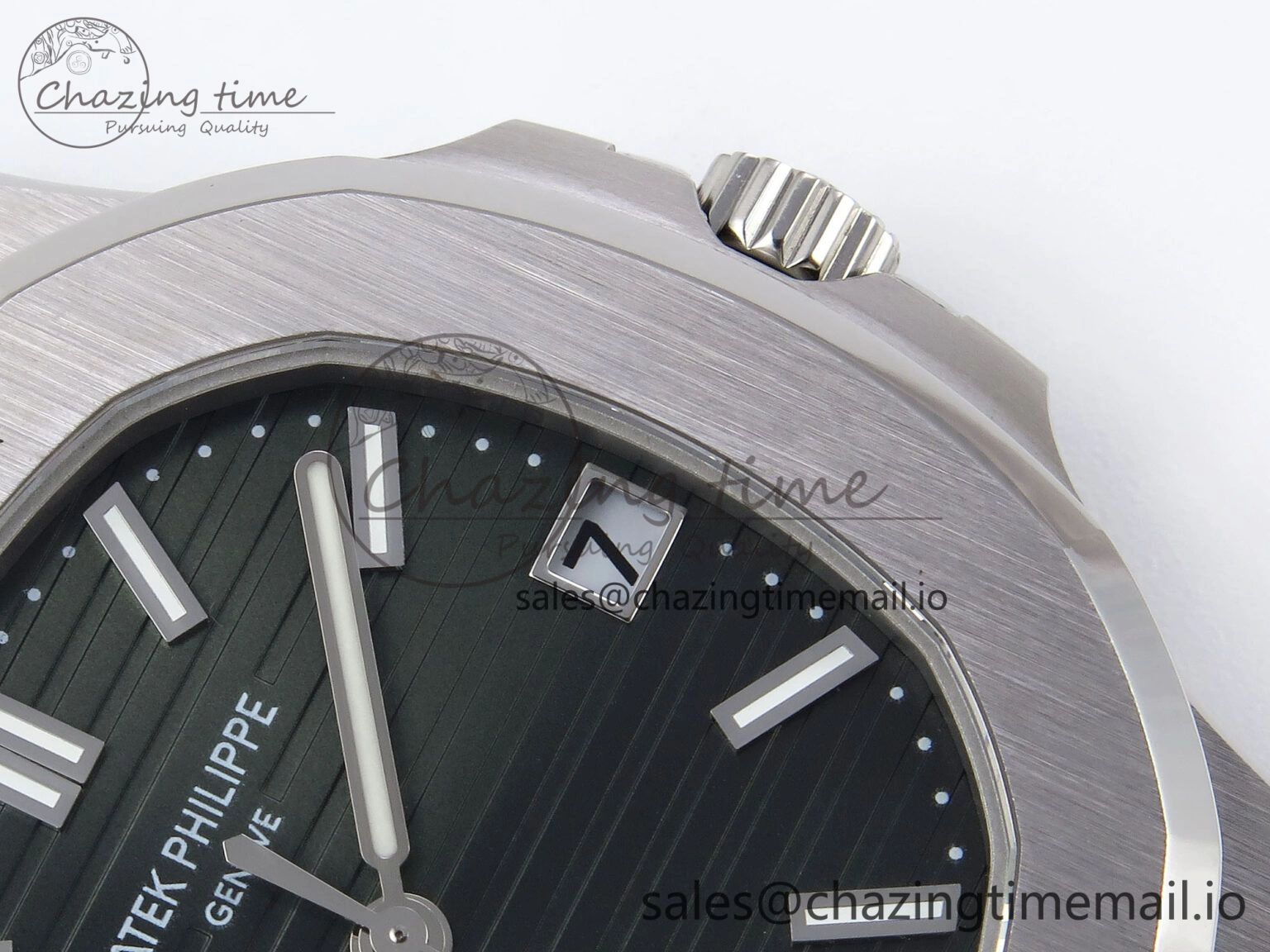 CUSTOM MODDED NAUTILUS 5711 1300A-001 SWF 1:1 Edition Green Dial On SS Bracelet PPM324 Super Clone ModernLook 8718