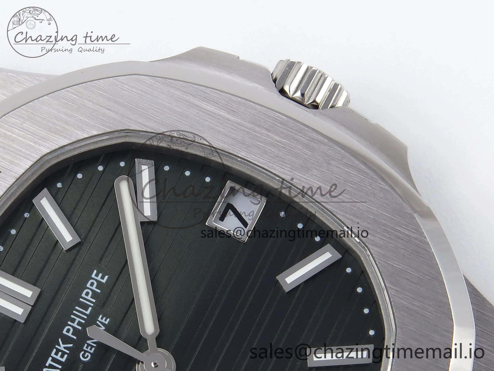 CUSTOM MODDED NAUTILUS 5711 1300A-001 SWF 1:1 Edition Green Dial On SS Bracelet PPM324 Super Clone ModernLook 8718