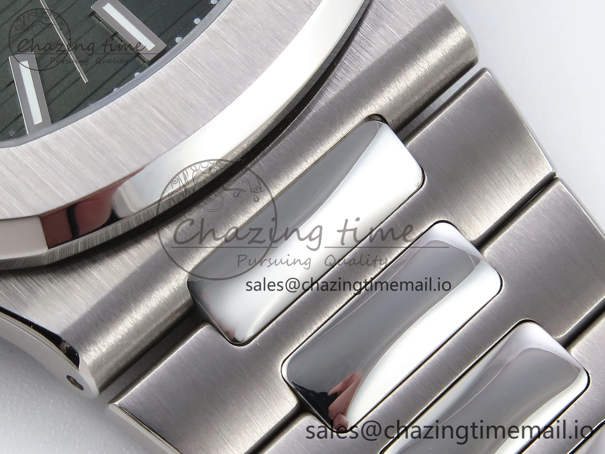 CUSTOM MODDED NAUTILUS 5711 1300A-001 SWF 1:1 Edition Green Dial On SS Bracelet PPM324 Super Clone ModernLook 8718
