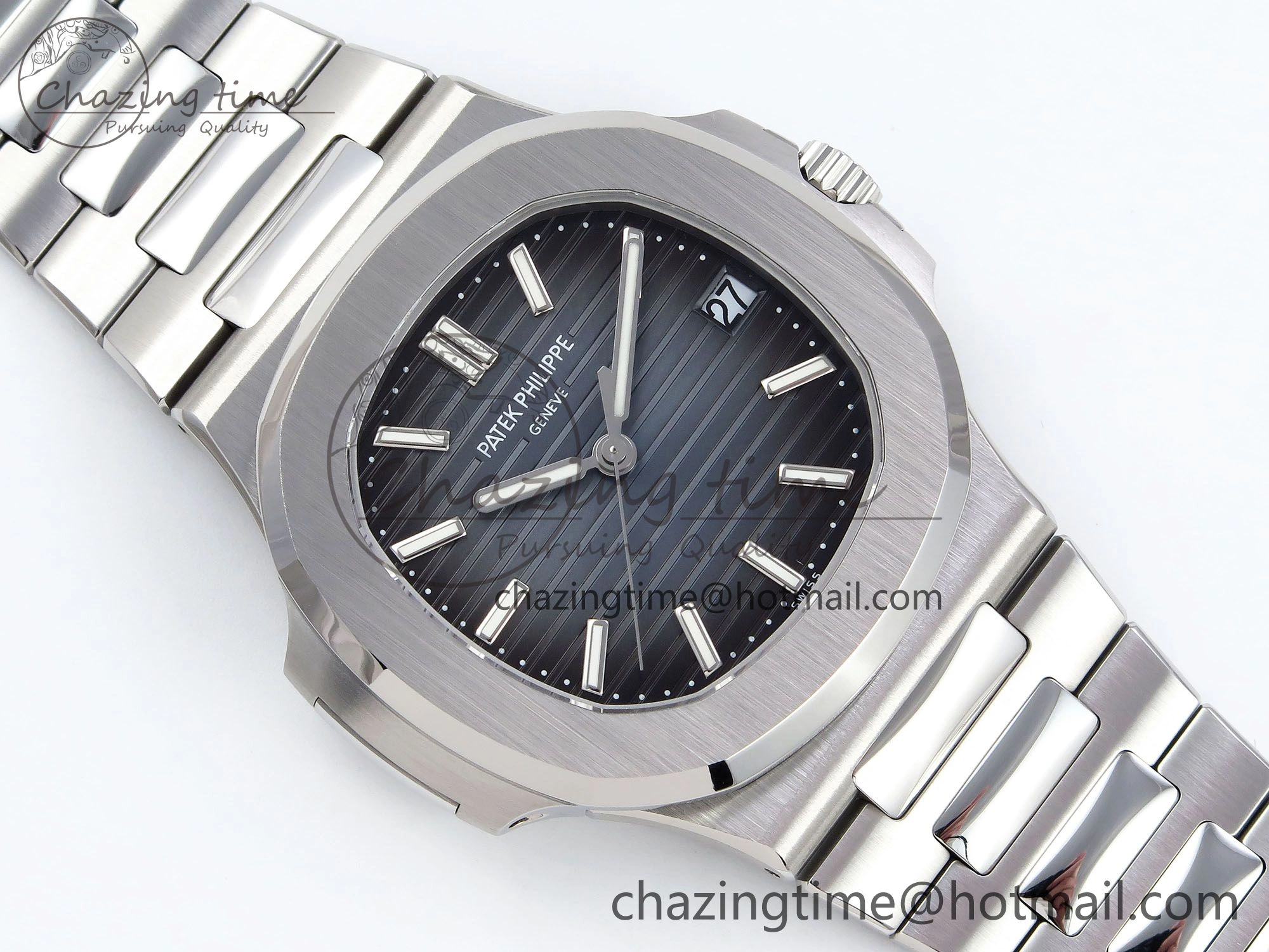 CUSTOM MODDED NAUTILUS 5711 1A On SS Bracelet VSV324 Super Clone Breathable 10860