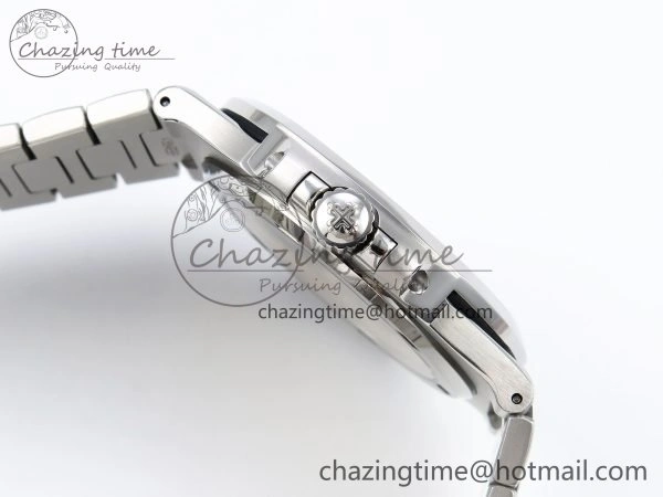 TravelReady CUSTOM MODDED NAUTILUS 5711 1A SS SWF 1:1 BEST EDITION BLUE DIAL ON SS BRACELET VSV Engravings 10855