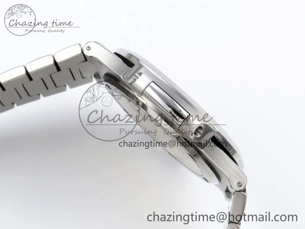 TravelReady CUSTOM MODDED NAUTILUS 5711 1A SS SWF 1:1 BEST EDITION BLUE DIAL ON SS BRACELET VSV Engravings 10855