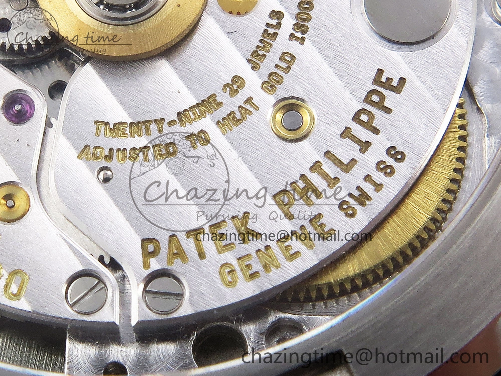 TravelReady CUSTOM MODDED NAUTILUS 5711 1A SS SWF 1:1 BEST EDITION BLUE DIAL ON SS BRACELET VSV Engravings 10855