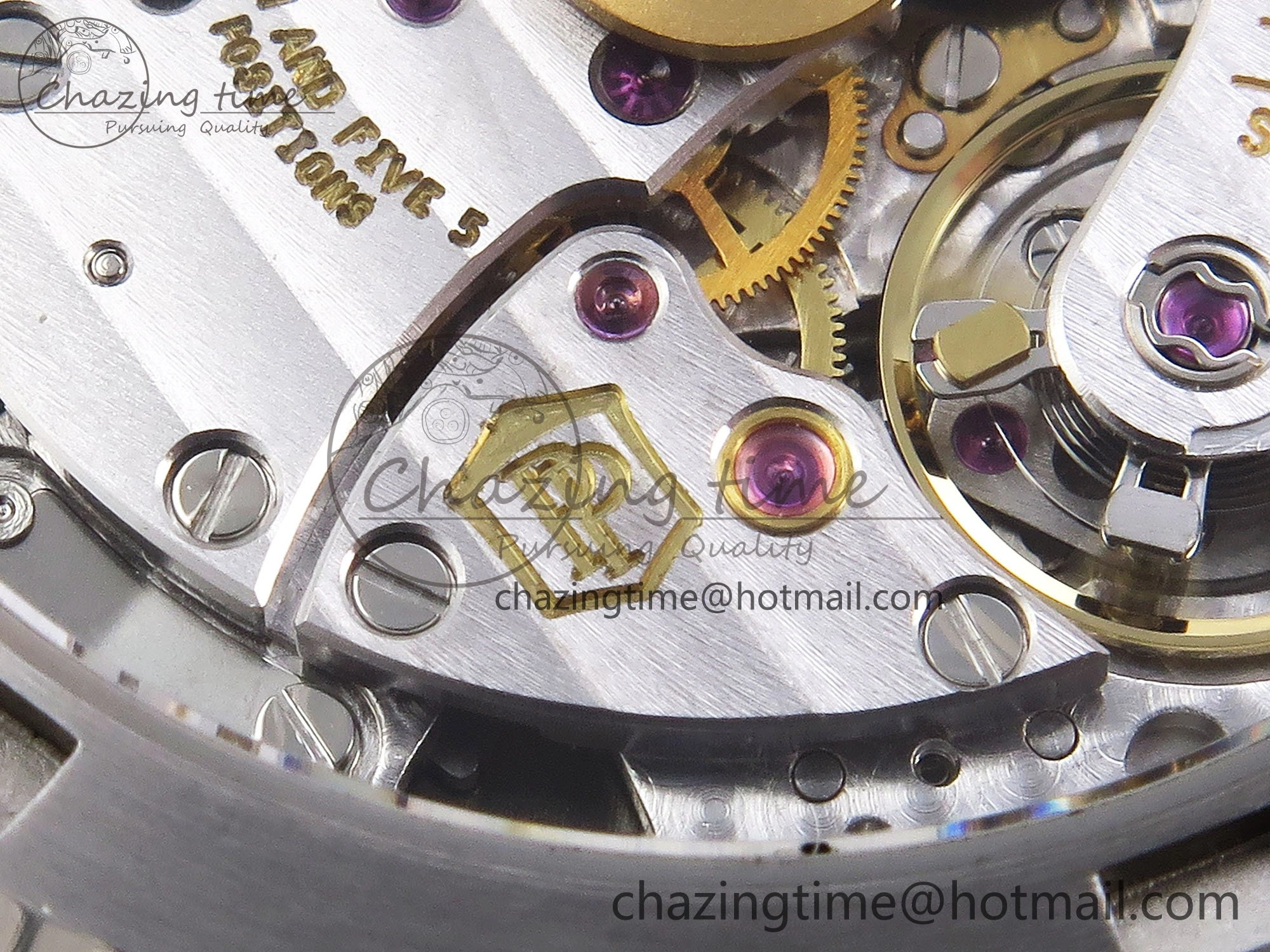 TravelReady CUSTOM MODDED NAUTILUS 5711 1A SS SWF 1:1 BEST EDITION BLUE DIAL ON SS BRACELET VSV Engravings 10855