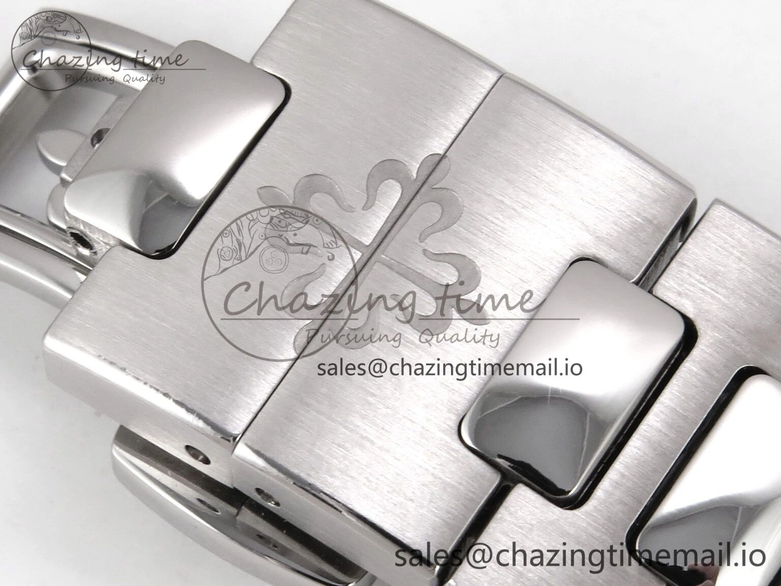 CUSTOM MODDED NAUTILUS 5712 SS VSV 1:1 BEST EDITION BLUE DIAL ON SS BRACELET A240 SUPER CLONE V3 (New Folding Clasp) Soft 10844