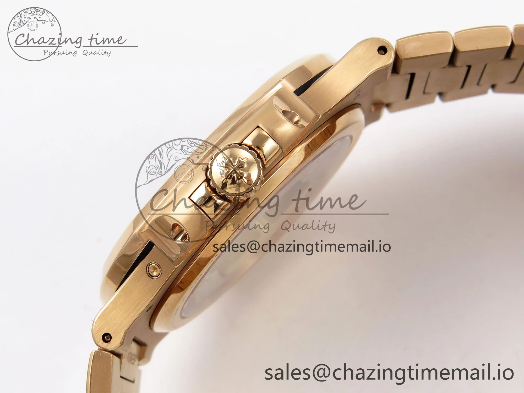 CUSTOM MODDED NAUTILUS 5712 1R SWF 1:1 Edition Brown Dial On RG Bracelet PPM240 Super Clone Youthful 8702