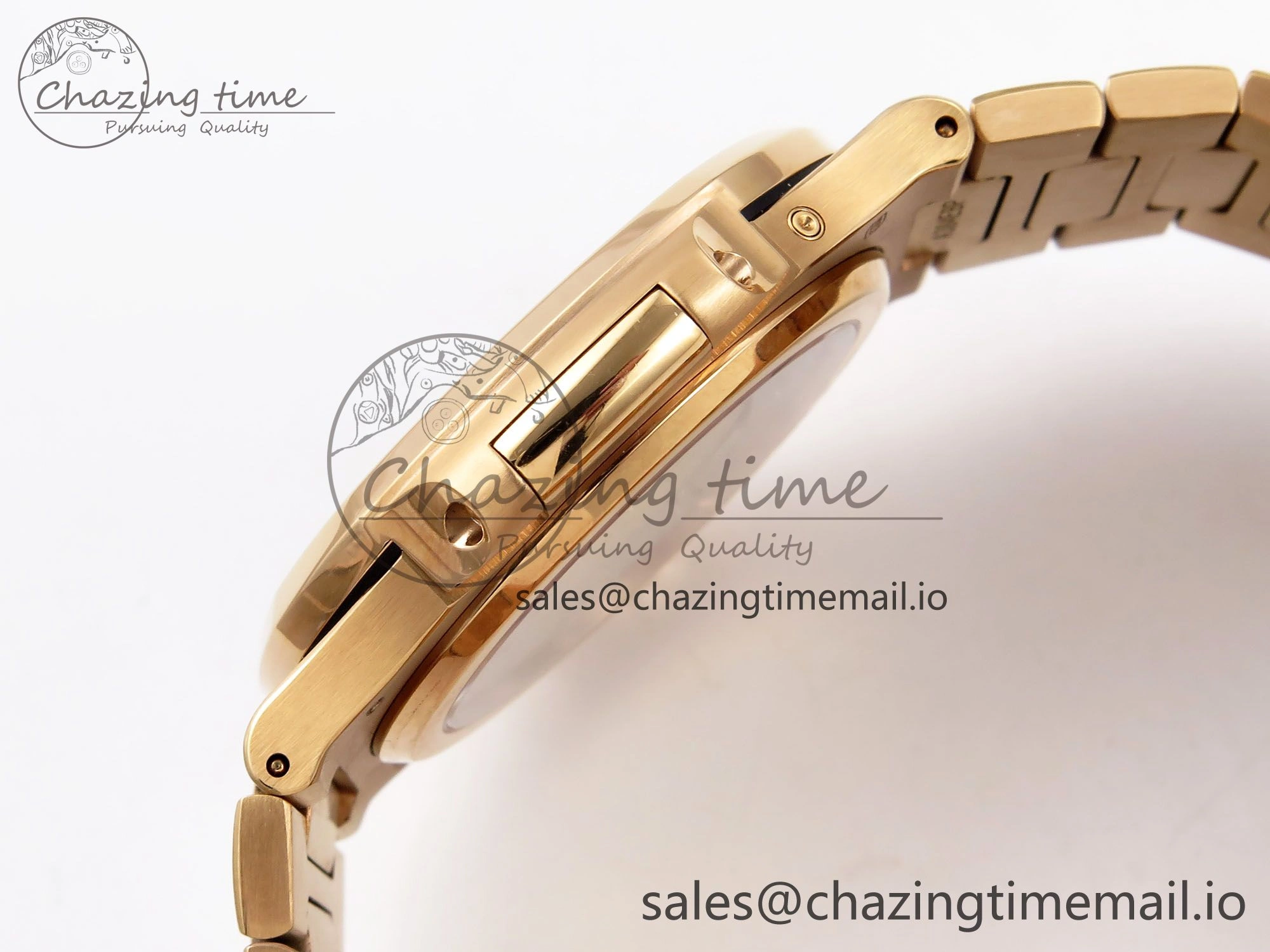 CUSTOM MODDED NAUTILUS 5712 1R SWF 1:1 Edition Brown Dial On RG Bracelet PPM240 Super Clone Youthful 8702