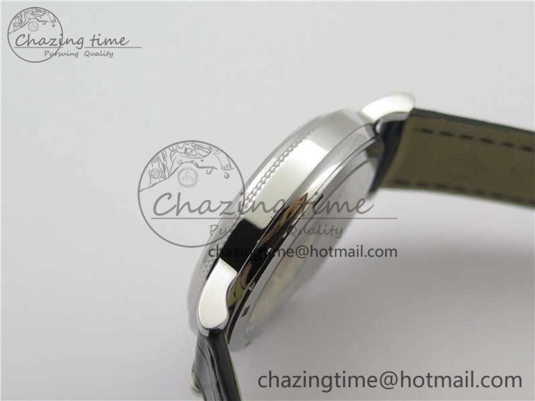 Durable Calatrava 5120 SS TWF Best Edition White Dial on Black Leather Strap A240 (Free Bracelet) 8955