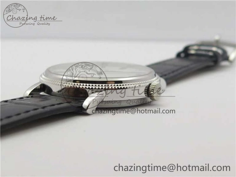 Durable Calatrava 5120 SS TWF Best Edition White Dial on Black Leather Strap A240 (Free Bracelet) 8955