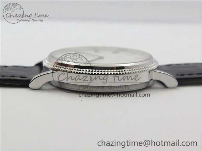 Durable Calatrava 5120 SS TWF Best Edition White Dial on Black Leather Strap A240 (Free Bracelet) 8955