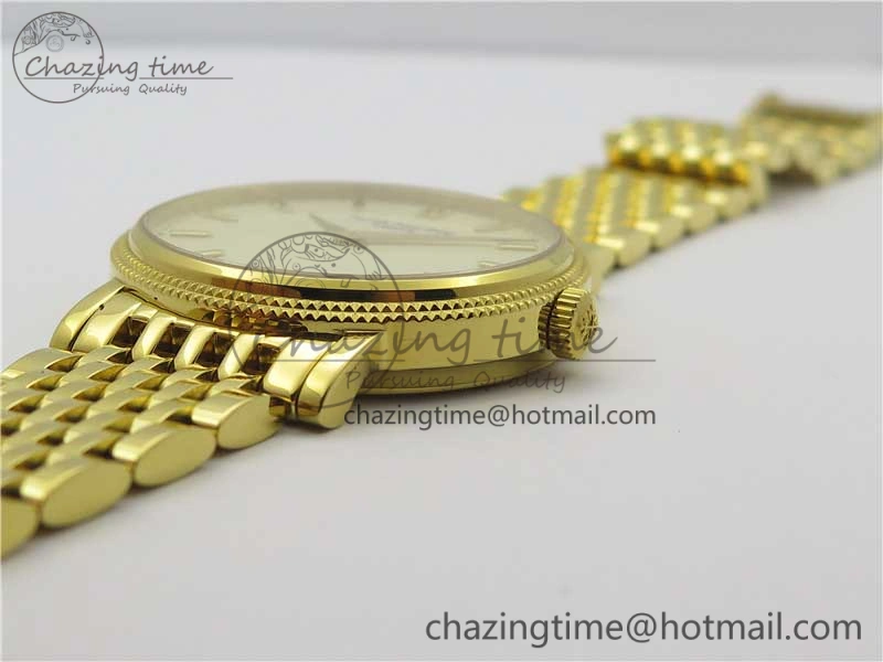 Calatrava 5120 YG TWF Best Edition White Dial on YG Bracelet A240 (Free Leather) Tailored 8960
