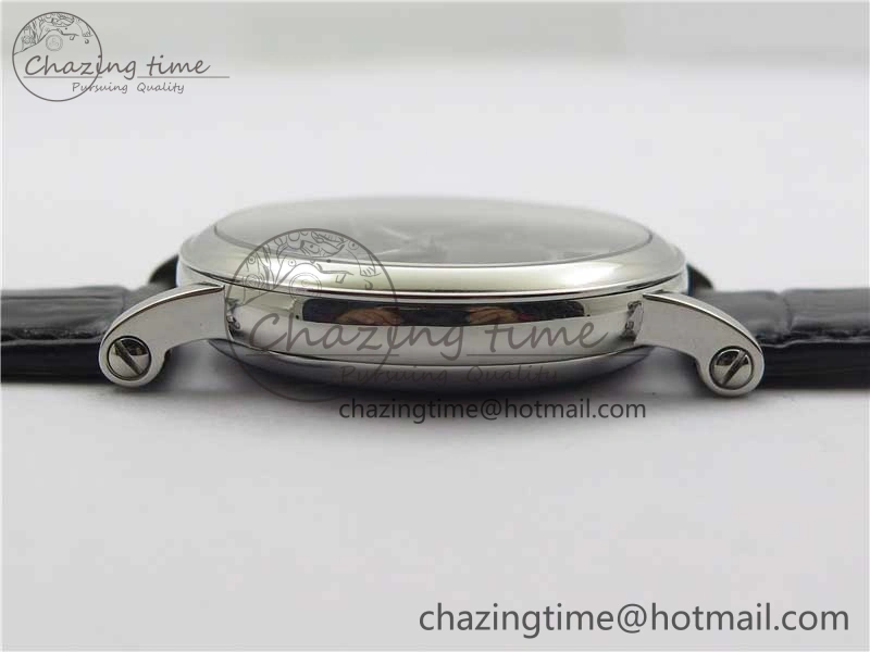 Calatrava 5153 SS ZF 1:1 Best Edition Black Dial on Black Leather Strap A324CS Resilient 8876