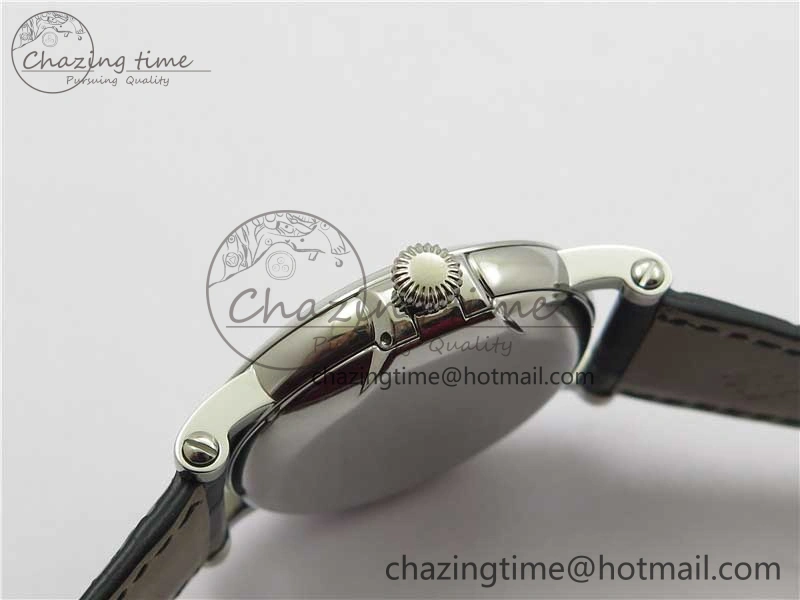 Calatrava 5153 SS ZF 1:1 Best Edition Black Dial on Black Leather Strap A324CS Resilient 8876