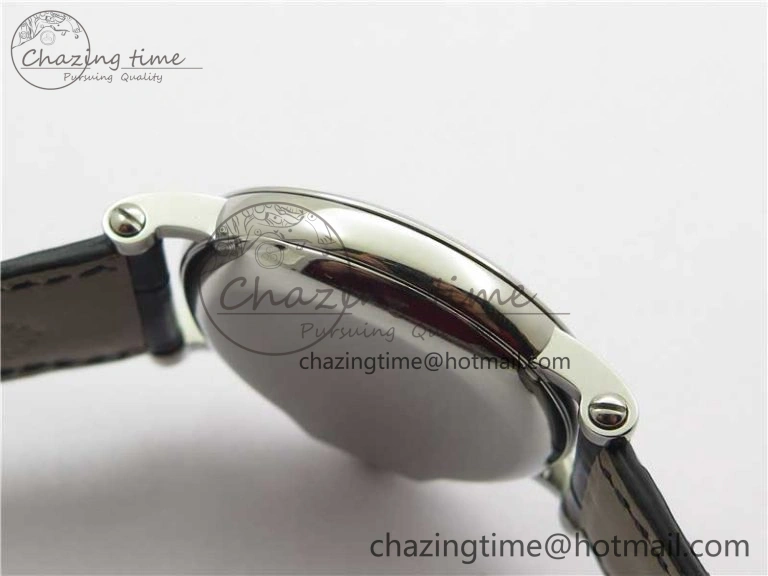 Calatrava 5153 SS ZF 1:1 Best Edition Black Dial on Black Leather Strap A324CS Resilient 8876