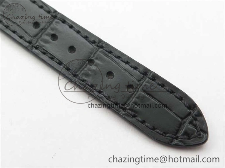 Calatrava 5153 SS ZF 1:1 Best Edition Black Dial on Black Leather Strap A324CS Resilient 8876