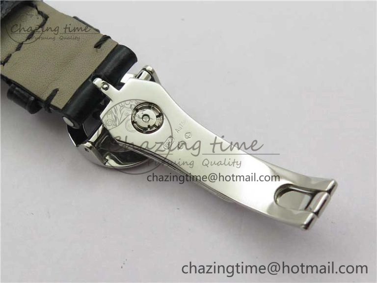 Calatrava 5153 SS ZF 1:1 Best Edition Black Dial on Black Leather Strap A324CS Resilient 8876