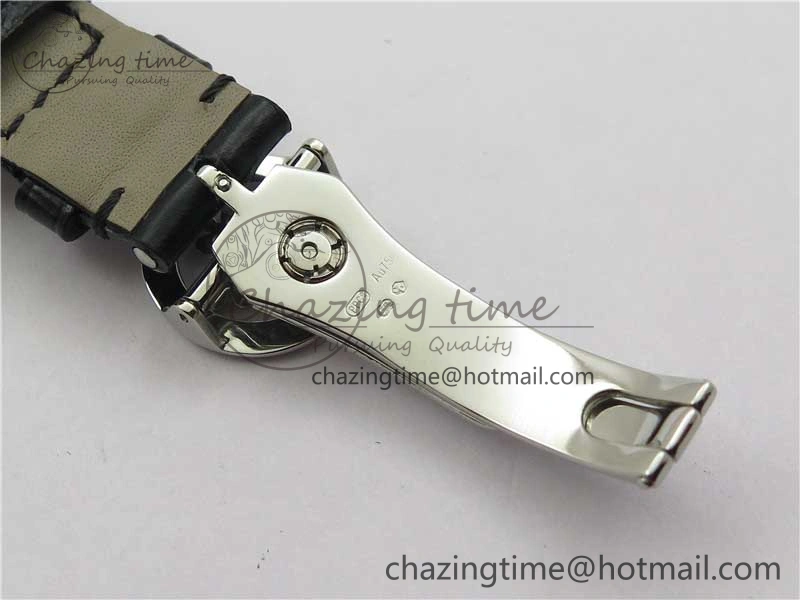 Calatrava 5153 SS ZF 1:1 Best Edition Black Dial on Black Leather Strap A324CS Resilient 8876