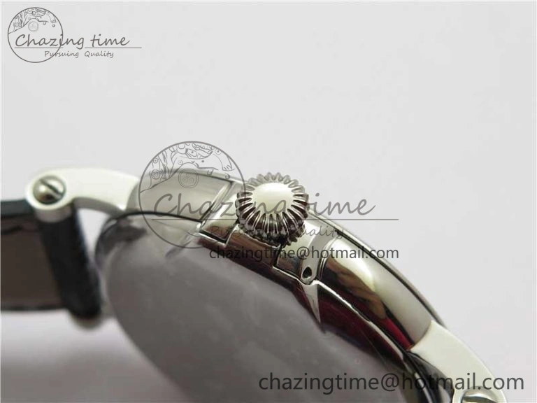 Calatrava 5153 SS ZF 1:1 Best Edition White Dial on Black Leather Strap A324CS Lightweight 8883