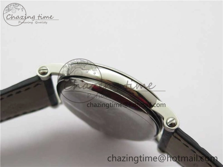 Calatrava 5153 SS ZF 1:1 Best Edition White Dial on Black Leather Strap A324CS Lightweight 8883