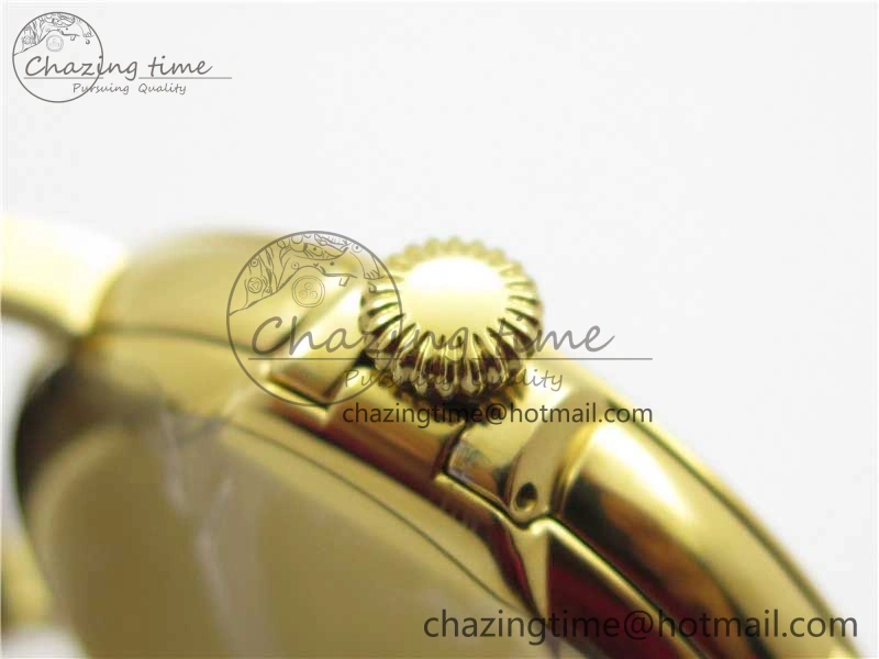 Affordable Calatrava 5153 YG ZF 1:1 Best Edition White Dial on Brown Leather Strap A324CS 8881