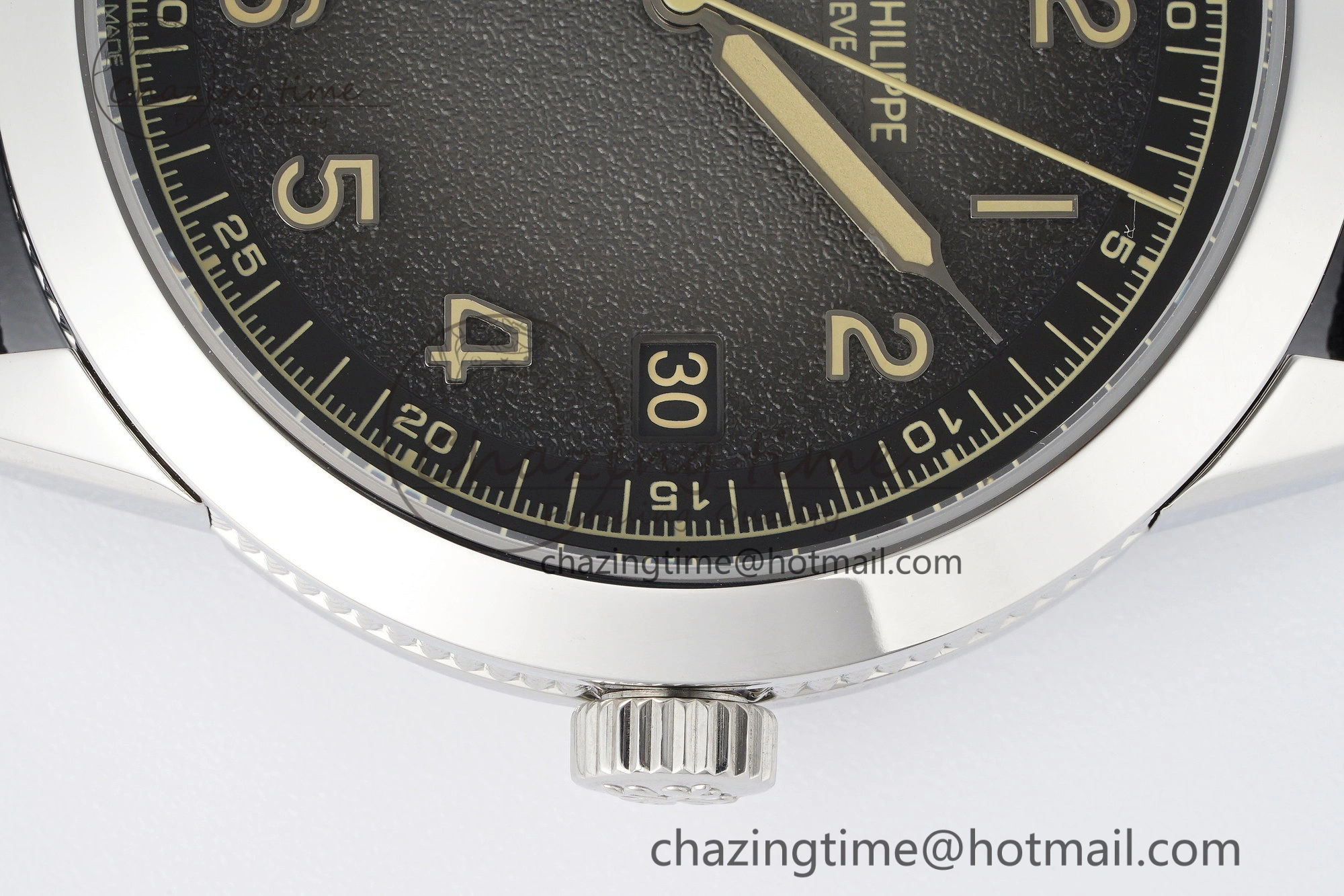 Stylish Calatrava 5226G SS HKF 1:1 Best Edition Gray Rock Dial on Black Nylon Strap 330CS 8823