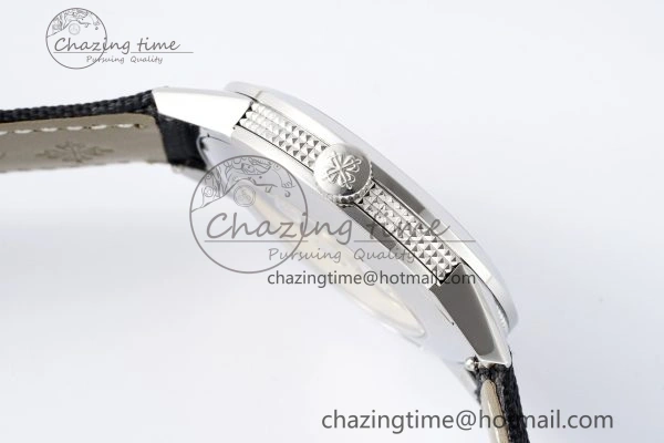 Stylish Calatrava 5226G SS HKF 1:1 Best Edition Gray Rock Dial on Black Nylon Strap 330CS 8823