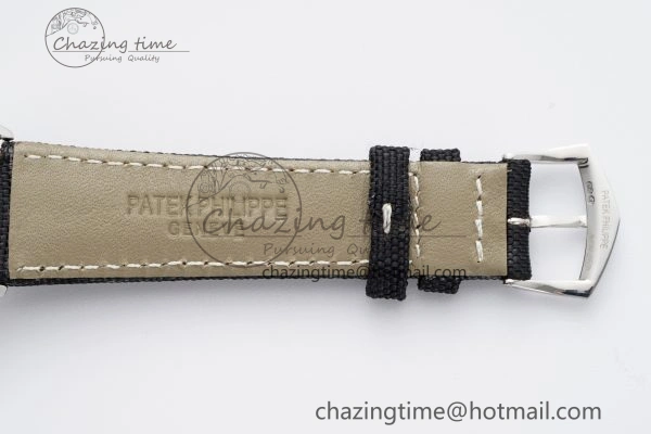 Stylish Calatrava 5226G SS HKF 1:1 Best Edition Gray Rock Dial on Black Nylon Strap 330CS 8823