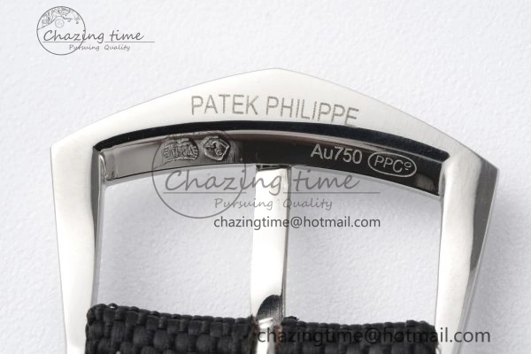 Stylish Calatrava 5226G SS HKF 1:1 Best Edition Gray Rock Dial on Black Nylon Strap 330CS 8823