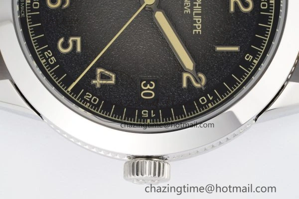 Calatrava 5226G SS HKF 1:1 Best Edition Gray Rock Dial on Brown Leather Strap 330CS Seasonal 8821